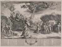 KG 02163
          <br/>
          Allegorie overwinning op Spanje onder Maurits van Nassau
          <br/>
          <em>Saenredam, Jan (ca. 1565/1566-1607)</em>